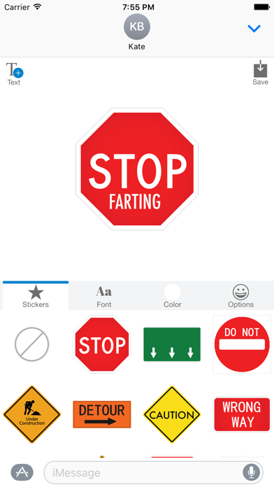 How to cancel & delete Road Signs - MYOSE - Make Your Own Sticker Emoji from iphone & ipad 2