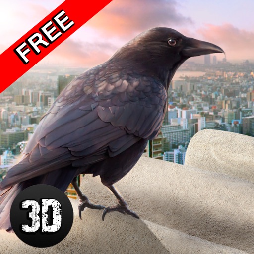 City Crow Simulator 3D Icon