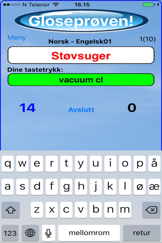 Gloseprøven! screenshot 3