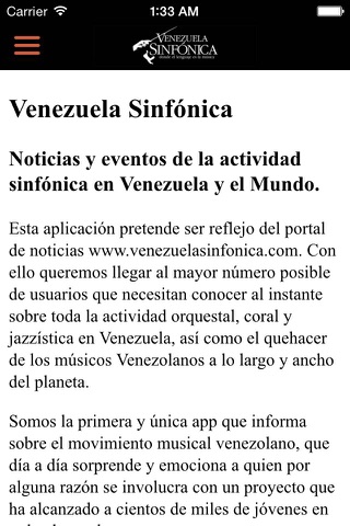 Venezuela Sinfónica screenshot 2