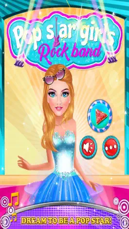 Game screenshot Pop Star Girls - Rock Band girls game for kids mod apk
