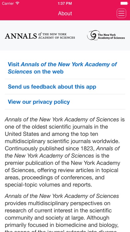 Annals of the New York Academy of Sciences screenshot-4