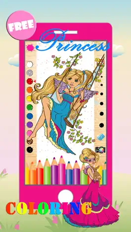 Game screenshot Princess Fairy Coloring Book Free Games For Kids 1 apk