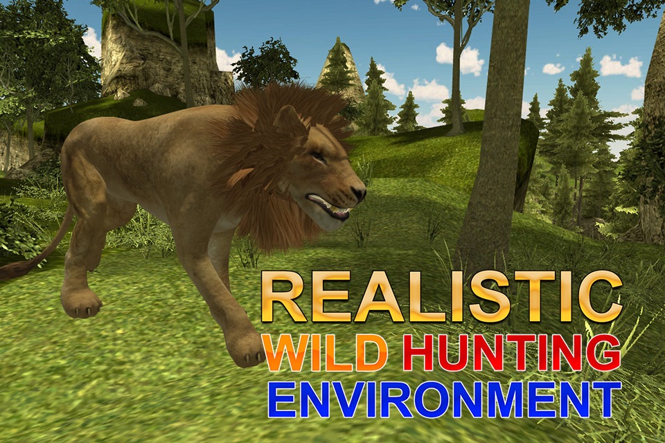 Wild Lion Hunter – Chase angry animals & shoot them in this shooting simulator game screenshot 4