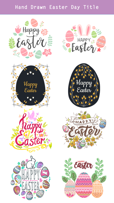 Hand Drawn Easter Day Stickers screenshot 4