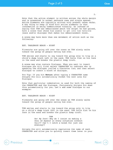 Scripts Pro - Screenwriting on the Go Screenshot 4