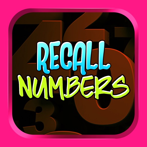Recall Numbers iOS App