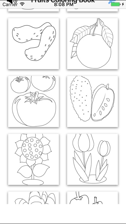 Fruit Coloring Book