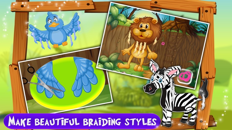 Jungle Animal Salon Braiding –Wild Pets haircut