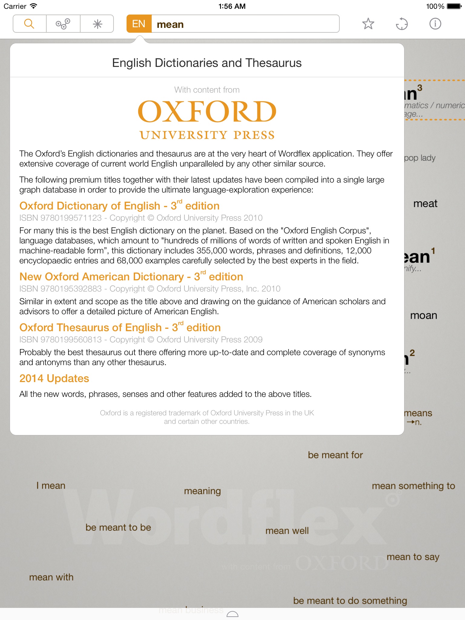 Wordflex Touch Dictionary screenshot 4