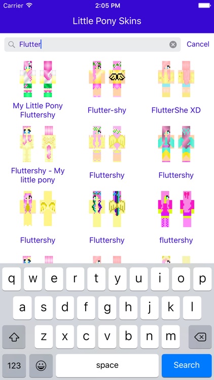 Sweet Little Pony Skins for Minecraft PC & PE