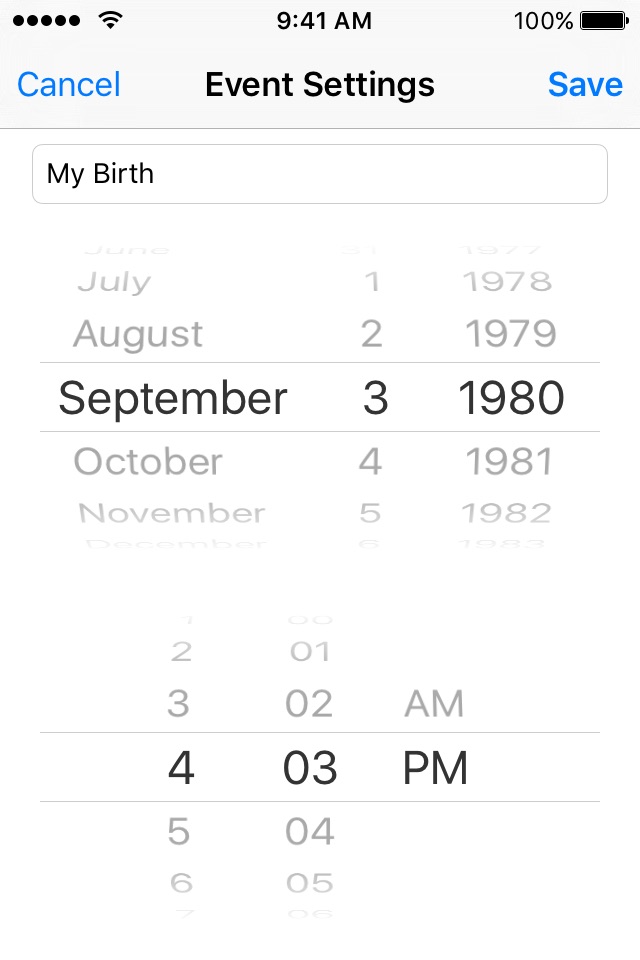Countdown app for iPhone / iPad screenshot 4