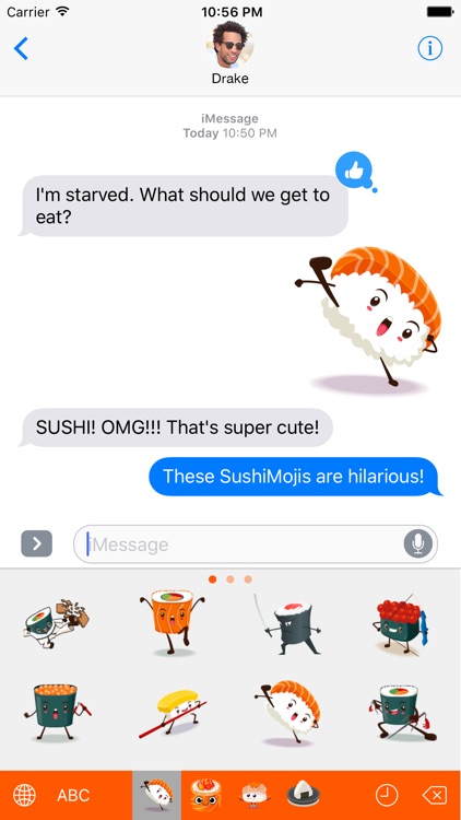 SushiMoji - Yummy Sushi Emoji Keyboard & Stickers