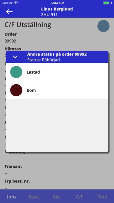 Thage Jansson Åkeri screenshot 2