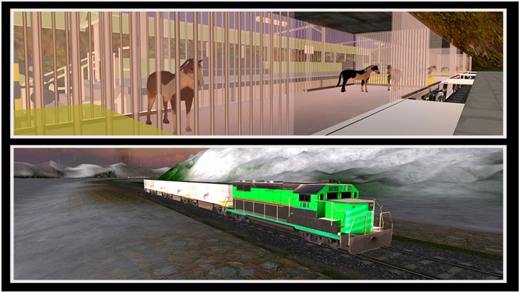 Farm Animal Transport Train 3d