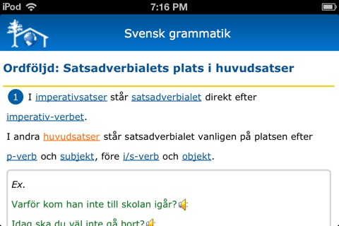 Svensk grammatik screenshot 3