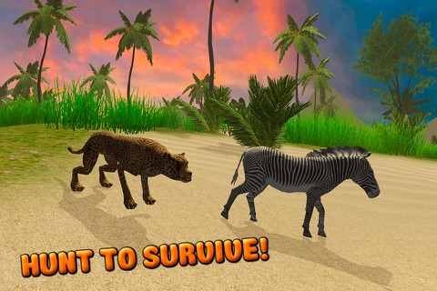 Wild Cheetah Survival Simulator 3D Full screenshot 2