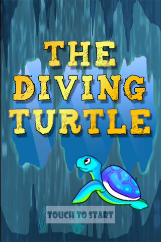 The Diving Turtle In The Deep Blue Sea - náhled