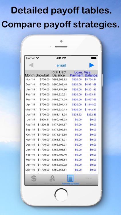 Debt Snowball Pro - Pay Off Your Debt Finance Calculator screenshot-3