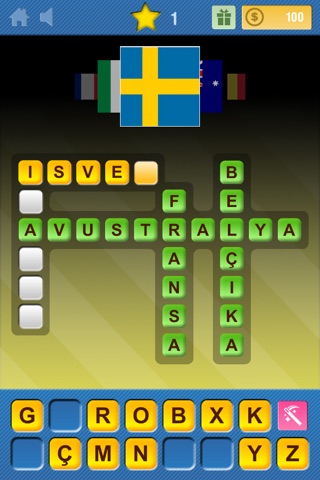Crosswords & Pics - Flag Edition screenshot 2