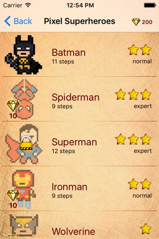 Draw for Pixel Superman Heroes screenshot 2