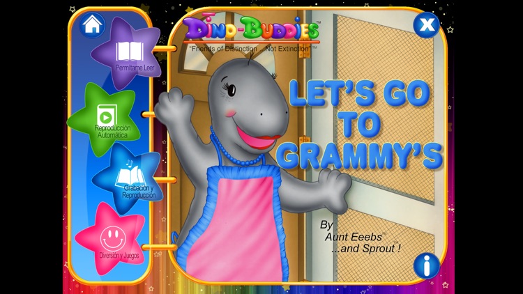 Dino-Buddies™ – Vayamos a la Casa de Grammy eBook App Interactivo (Spanish)