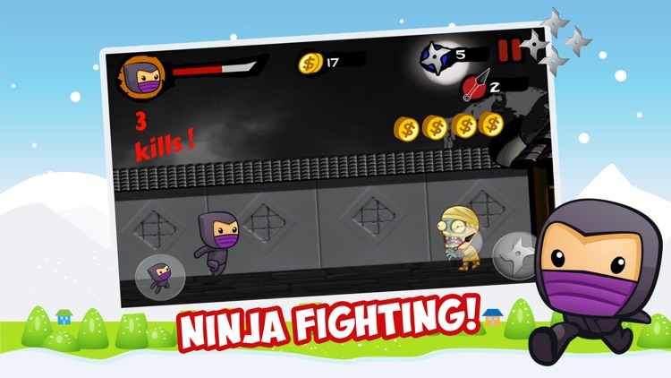 Ninja Fighting Heroes - Adventure Battle and Run at a village