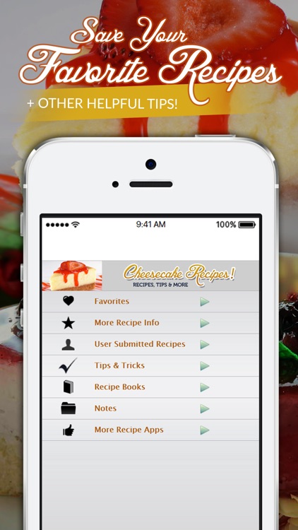 Cheesecake Recipes! Recipes, Tips & More screenshot-3