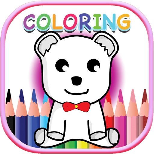 Colouring Kids Game for Bear Animals Cartoon iOS App