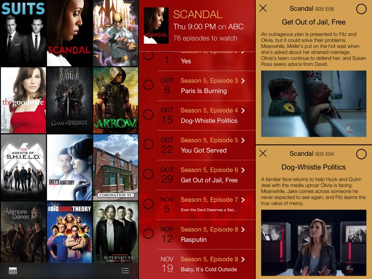 tv show tracker for iPad