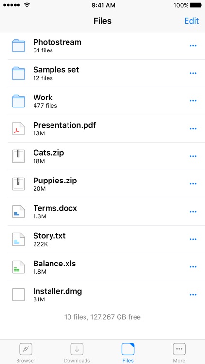 Browser and File Manager for Documents