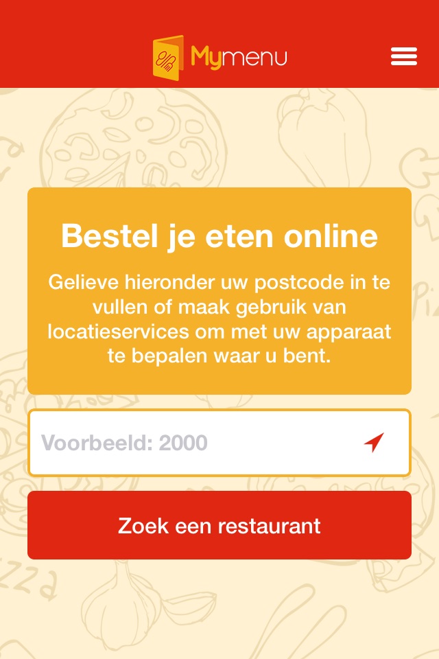 MyMenu.be | Online Eten Bestellen - Pizza Bestellen screenshot 2