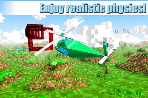 Cube Helicopter: Flight Simulator 3D Free screenshot 3