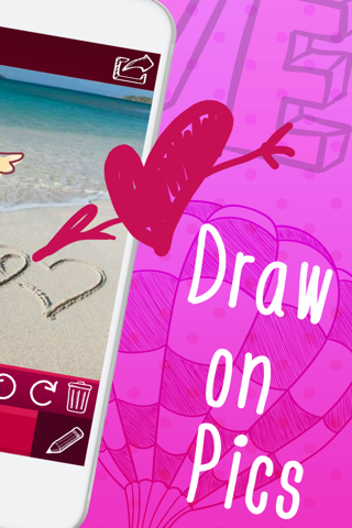 Valentine's Day Doodles – Draw on Pics and Add Heart Stickers for the Romantic Holiday screenshot 2