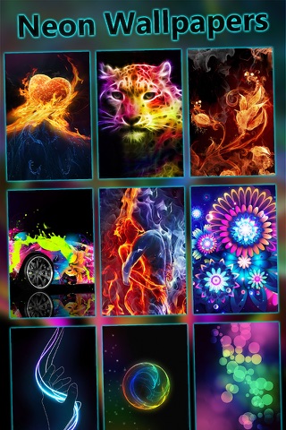 Neon Wallpapers & Backgrounds Pro - Pimp Lock Screen with Vibrant & Colorful Glow Images screenshot 2