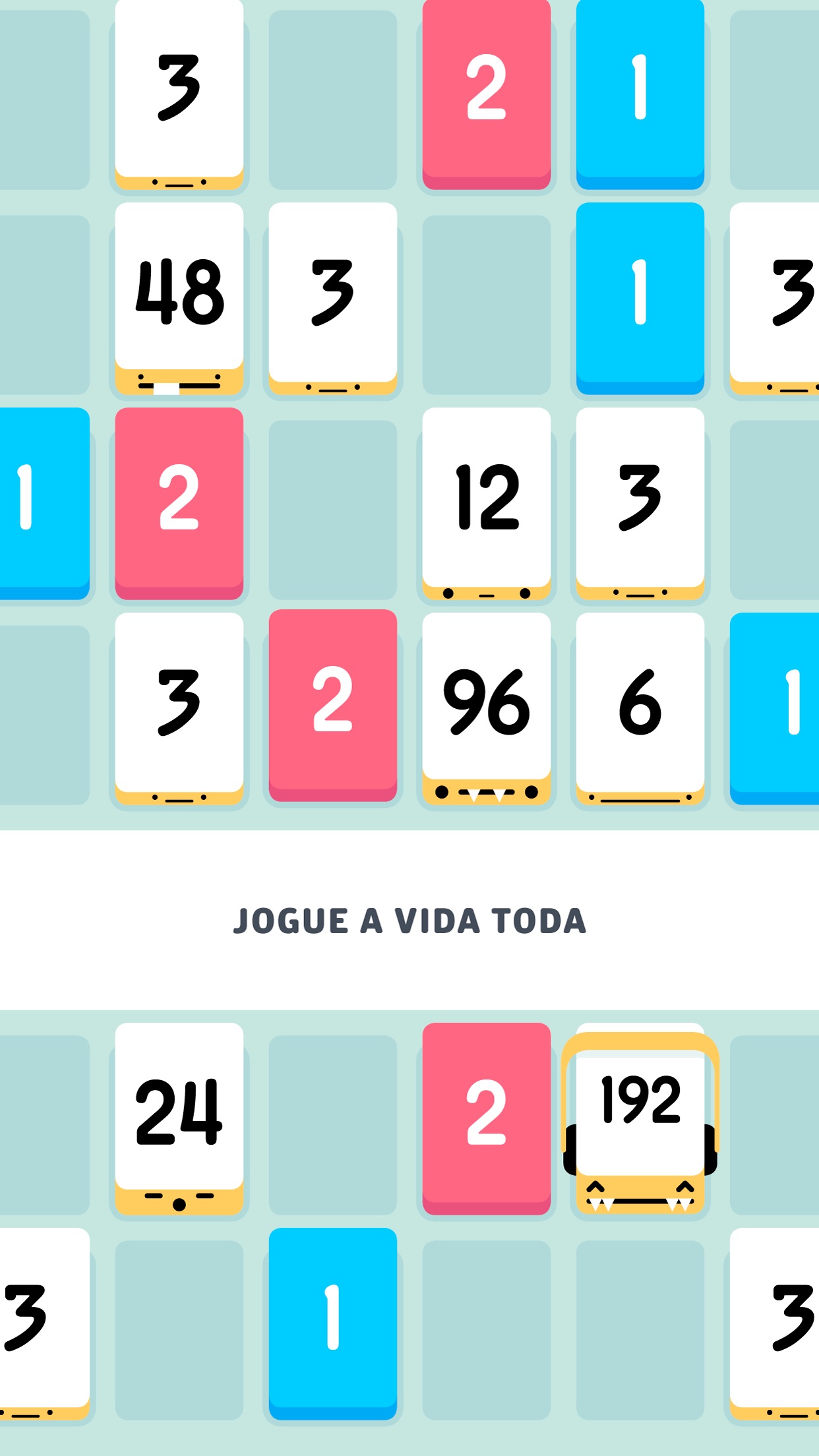Screenshot do app Threes!