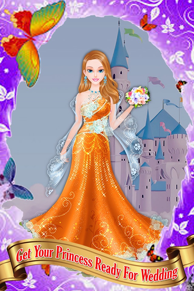 Princess wedding makeover salon : amazing spa, makeup and dress up free games for girls screenshot 4