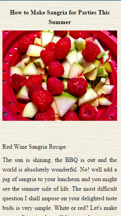 Sangria Recipes