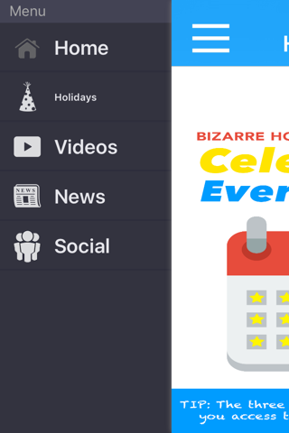 Bizarre Holidays Calendar Celebrate Every Day screenshot 2