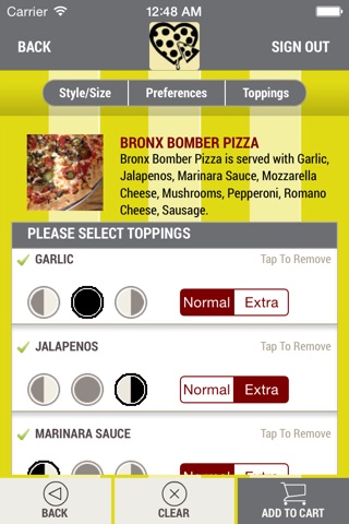Two Saucy Broads Pizza screenshot 3