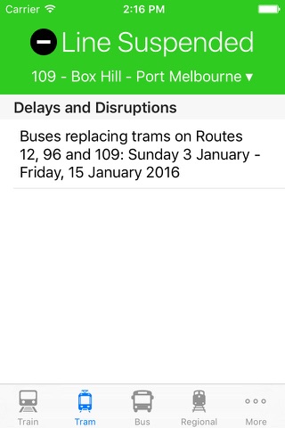 PTnotify Free - Disruption Information for Public Transport in Melbourne screenshot 2