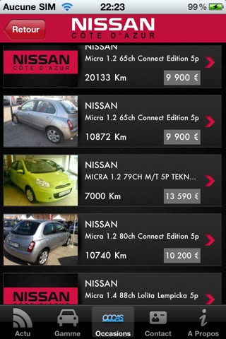 Nissan Côte d'Azur screenshot 3