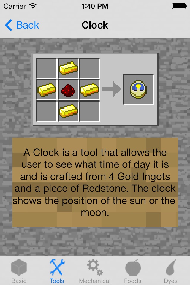 Crafting Recipes. screenshot 2