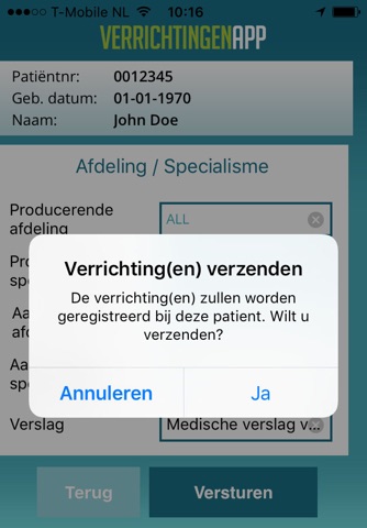 Erasmus MC Verrichtingen App screenshot 4