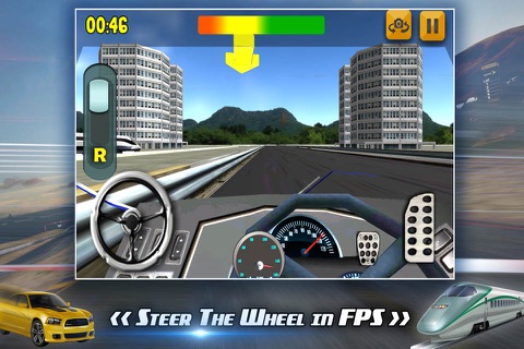 Bullet Train vs Car Racing : Lightning and Amazing Speed Experience screenshot 2