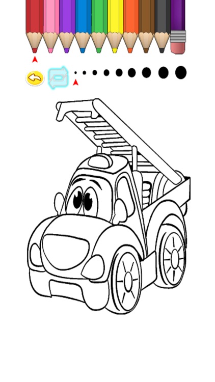 Kids Coloring Book - Cute Small Car Fukushima