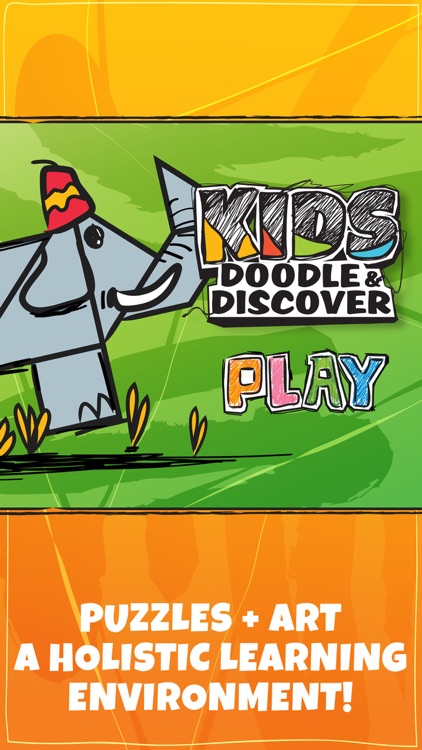 Kids Doodle & Discover: Safari Animals, K12 Puzzle