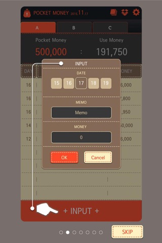 POCKET_MONEY - Cash book screenshot 2