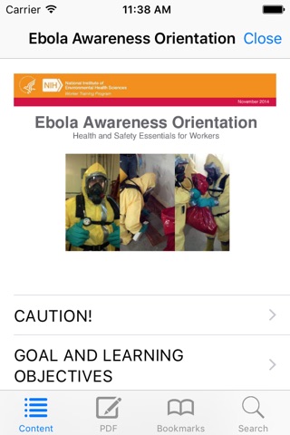 Ebola Education screenshot 2