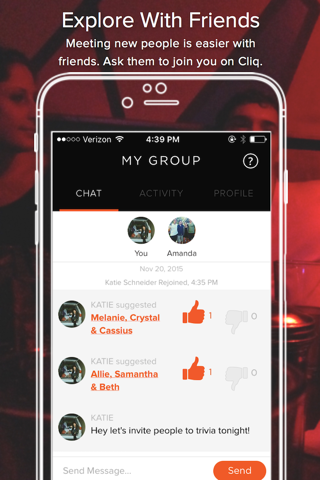 Cliq - Meet a New Group of Friends, with Yours screenshot 2